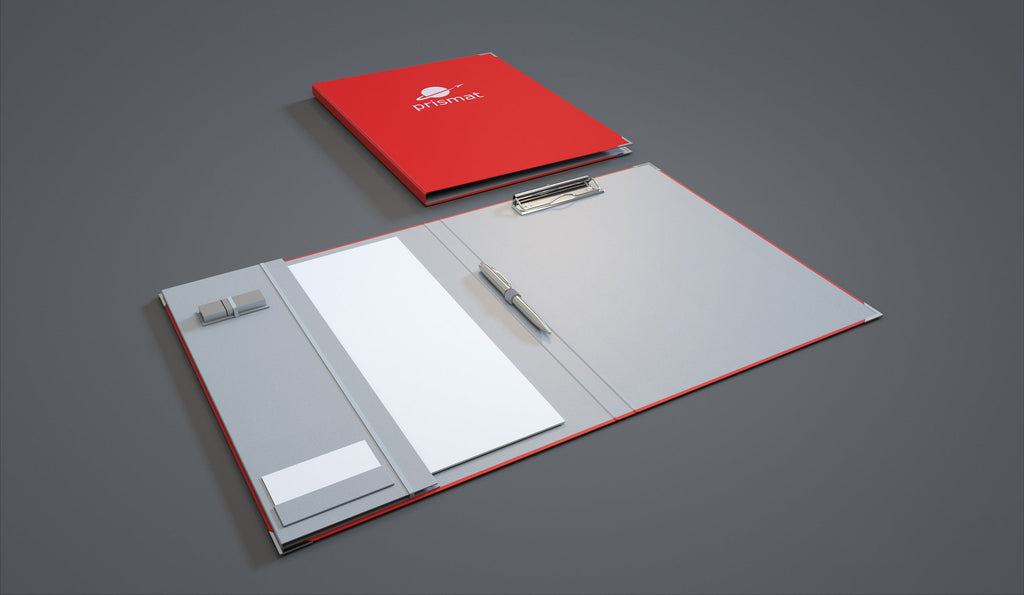 Conference Folders in Fine Linen with Logo Embossing: Impress Through Feel and Function