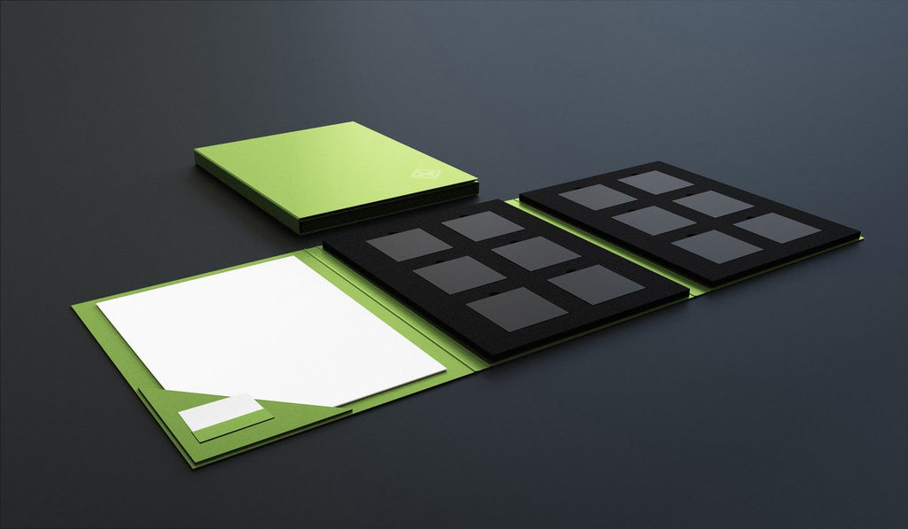 Three-Part Sample Folder for Material Samples 